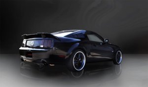 Ford Mustang Performance Exhaust - Dual Rear Exit - CORSA Performance - Axle-Back with Single 4.0in. Black PVD Pro-Series Tips - Black - `05-`10
